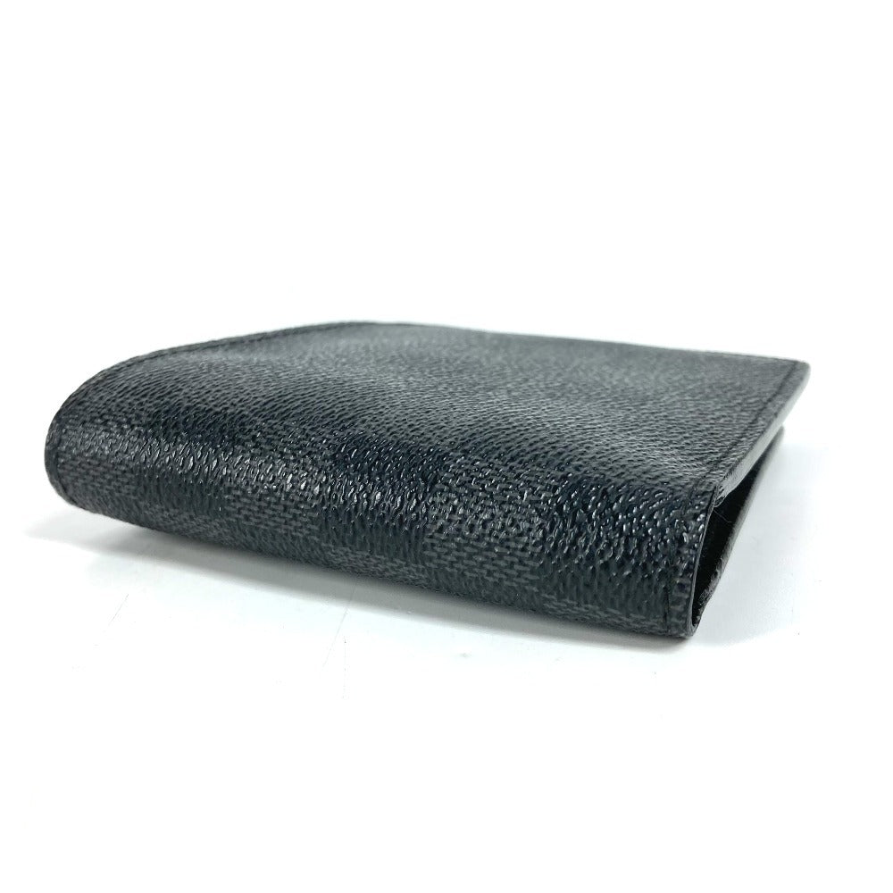 LOUIS VUITTON Folded wallet N62664 Damier Grafitto Canvas black Damier Grafitte Portefeuille Marco unisex(Unisex) Used Authentic