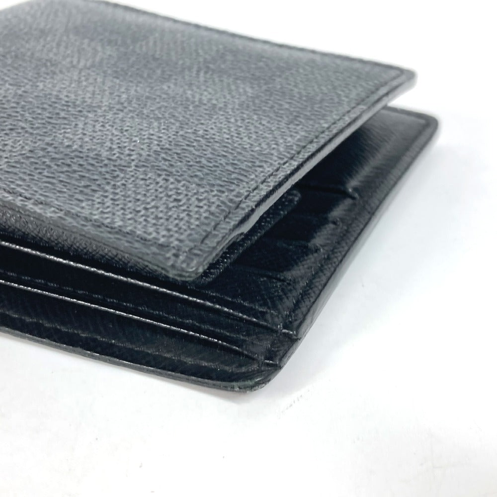 LOUIS VUITTON Folded wallet N62664 Damier Grafitto Canvas black Damier Grafitte Portefeuille Marco unisex(Unisex) Used Authentic