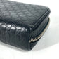 GUCCI Long Wallet Purse 278635 leather black GG Micro Guccisima unisex(Unisex) Used Authentic