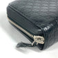 GUCCI Long Wallet Purse 278635 leather black GG Micro Guccisima unisex(Unisex) Used Authentic
