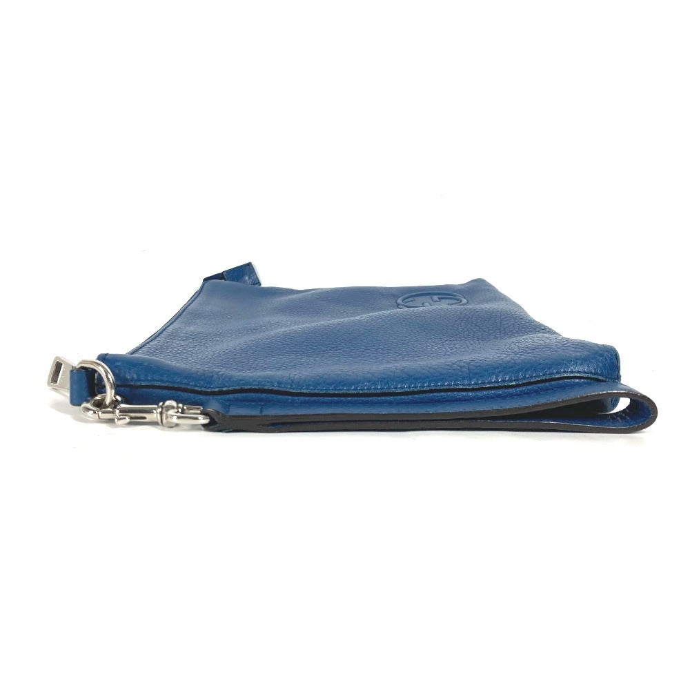 GUCCI business bag 322054 leather blue GG Interlocking G unisex(Unisex) Used Authentic