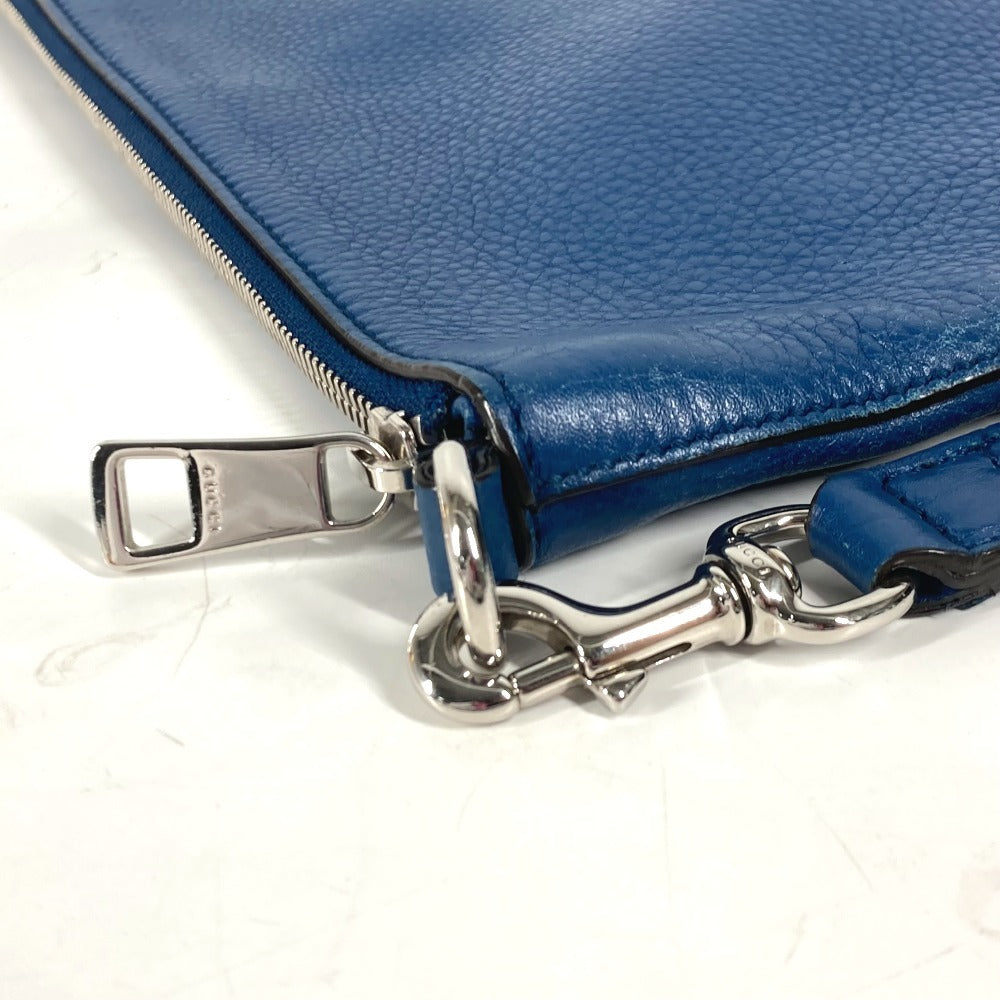 GUCCI business bag 322054 leather blue GG Interlocking G unisex(Unisex) Used Authentic