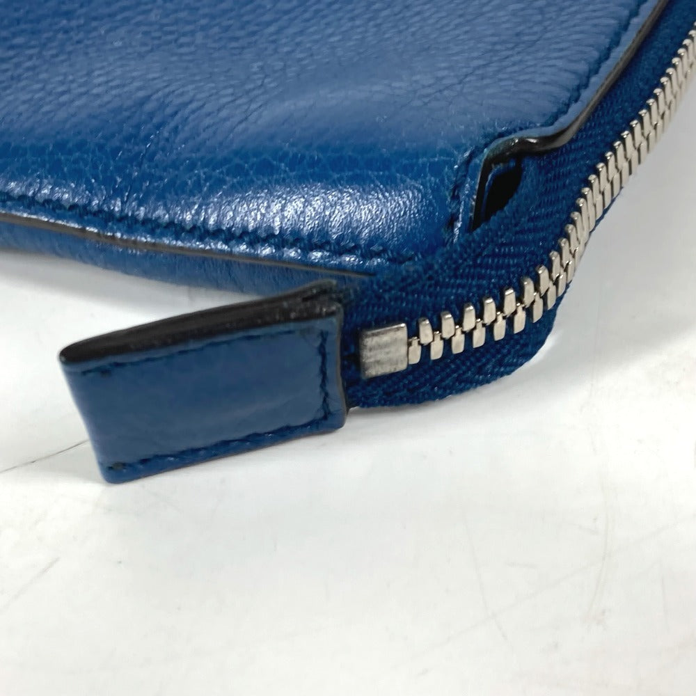 GUCCI business bag 322054 leather blue GG Interlocking G unisex(Unisex) Used Authentic