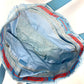 CHANEL Shoulder Bag A15991 Nylon jacquard / leather blue New Travel Line MM