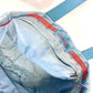 CHANEL Shoulder Bag A15991 Nylon jacquard / leather blue New Travel Line MM