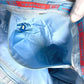 CHANEL Shoulder Bag A15991 Nylon jacquard / leather blue New Travel Line MM
