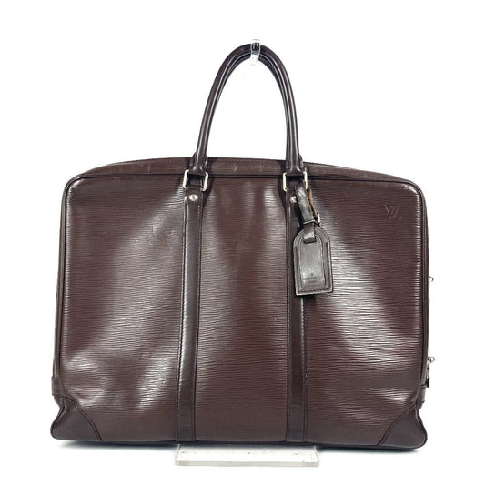 LOUIS VUITTON Business bag M5909D Epi Leather Brown Epi Porto documan Voyage PDV unisex(Unisex) Used Authentic