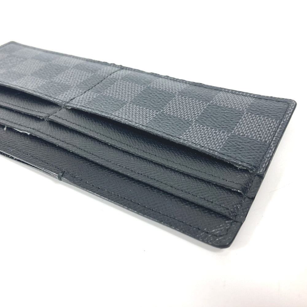 LOUIS VUITTON Long Wallet Purse N63084 Damier Grafitto Canvas black Damier Grafitte Portefeuille Ron Modular
