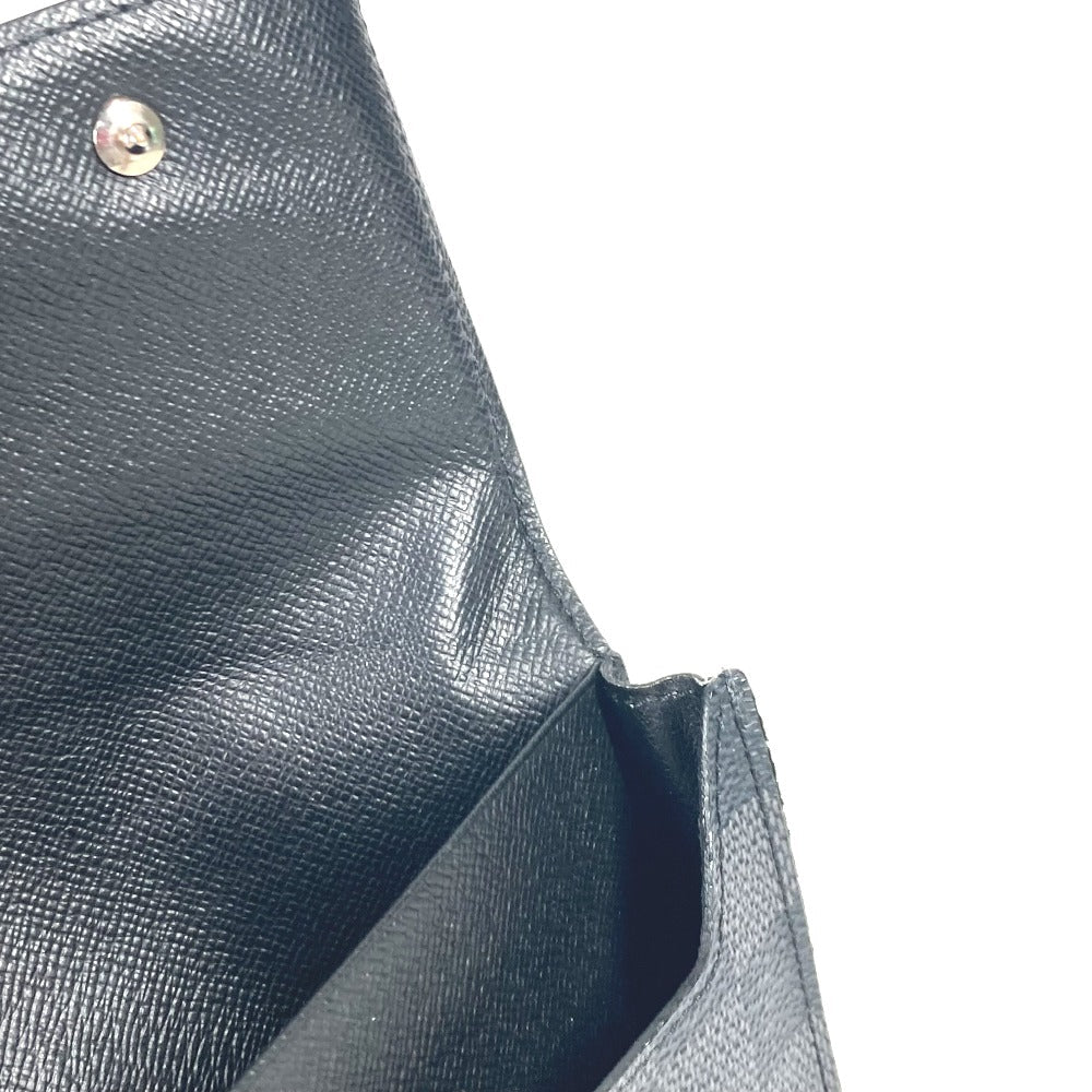 LOUIS VUITTON Long Wallet Purse N63084 Damier Grafitto Canvas black Damier Grafitte Portefeuille Ron Modular