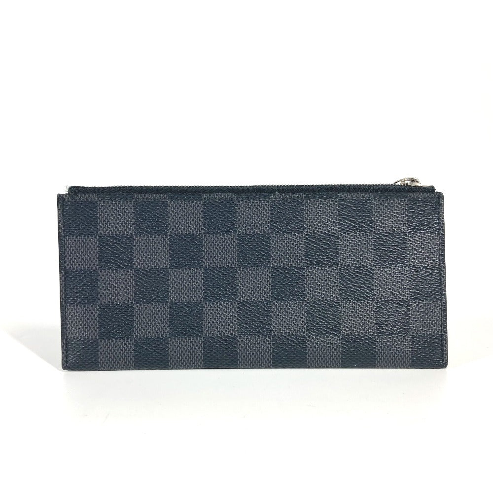 LOUIS VUITTON Long Wallet Purse N63084 Damier Grafitto Canvas black Damier Grafitte Portefeuille Ron Modular