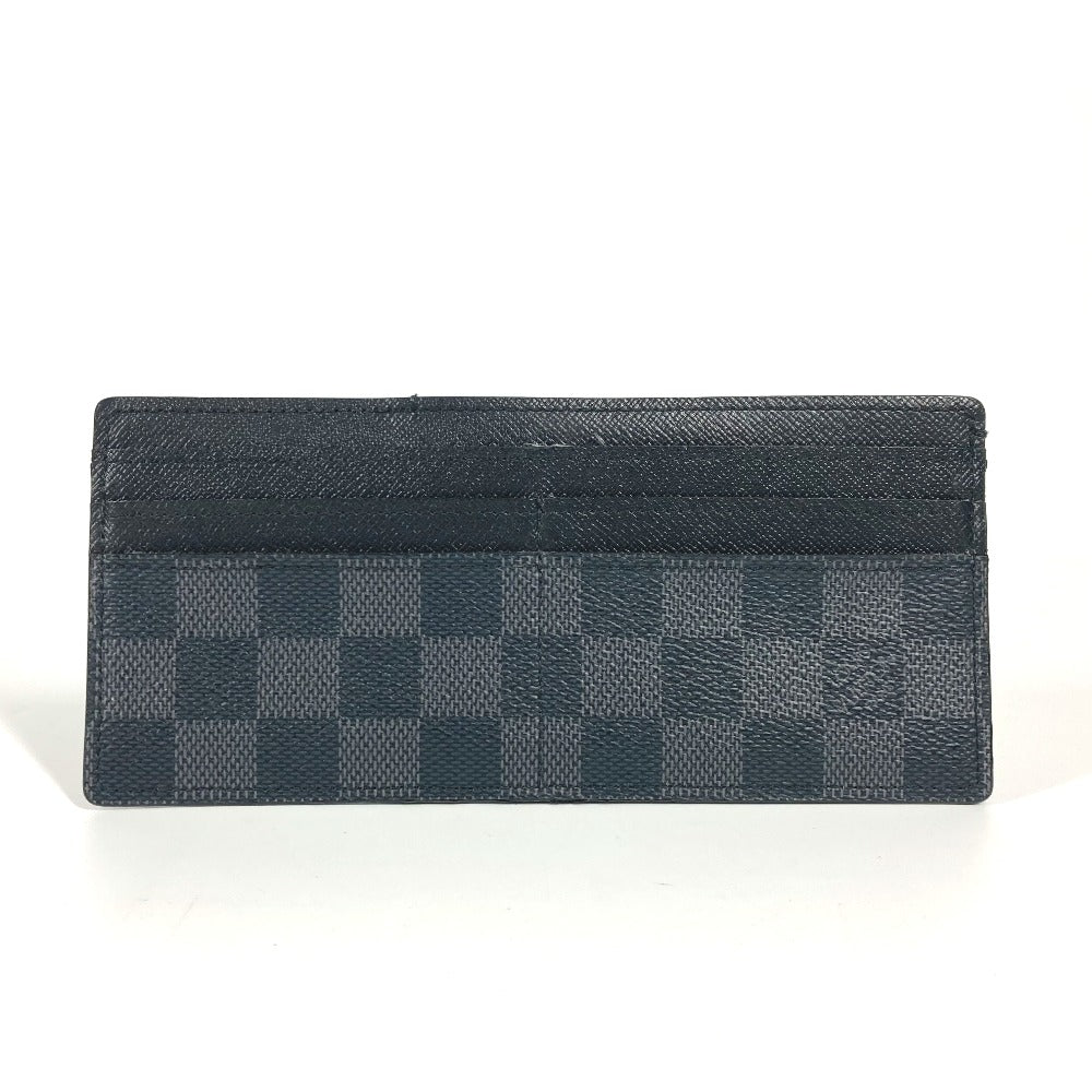 LOUIS VUITTON Long Wallet Purse N63084 Damier Grafitto Canvas black Damier Grafitte Portefeuille Ron Modular