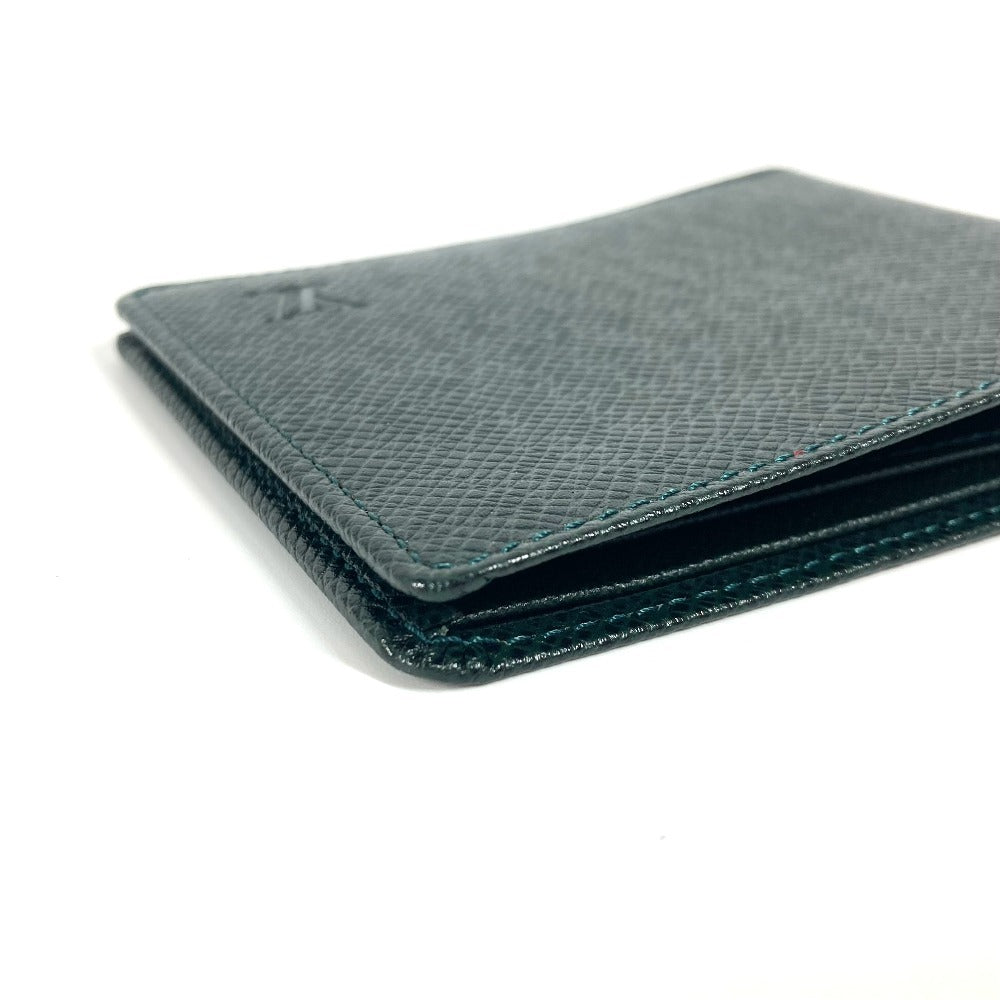 LOUIS VUITTON Folded wallet M30484 Taiga Leather green Taiga Porto Vie 6 Cartes Credit