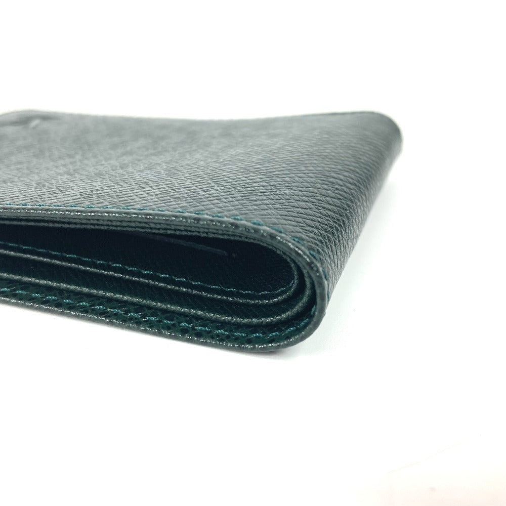 LOUIS VUITTON Folded wallet M30484 Taiga Leather green Taiga Porto Vie 6 Cartes Credit