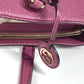GUCCI Shoulder Bag 388561 leather purple With GG charm Interlocking G