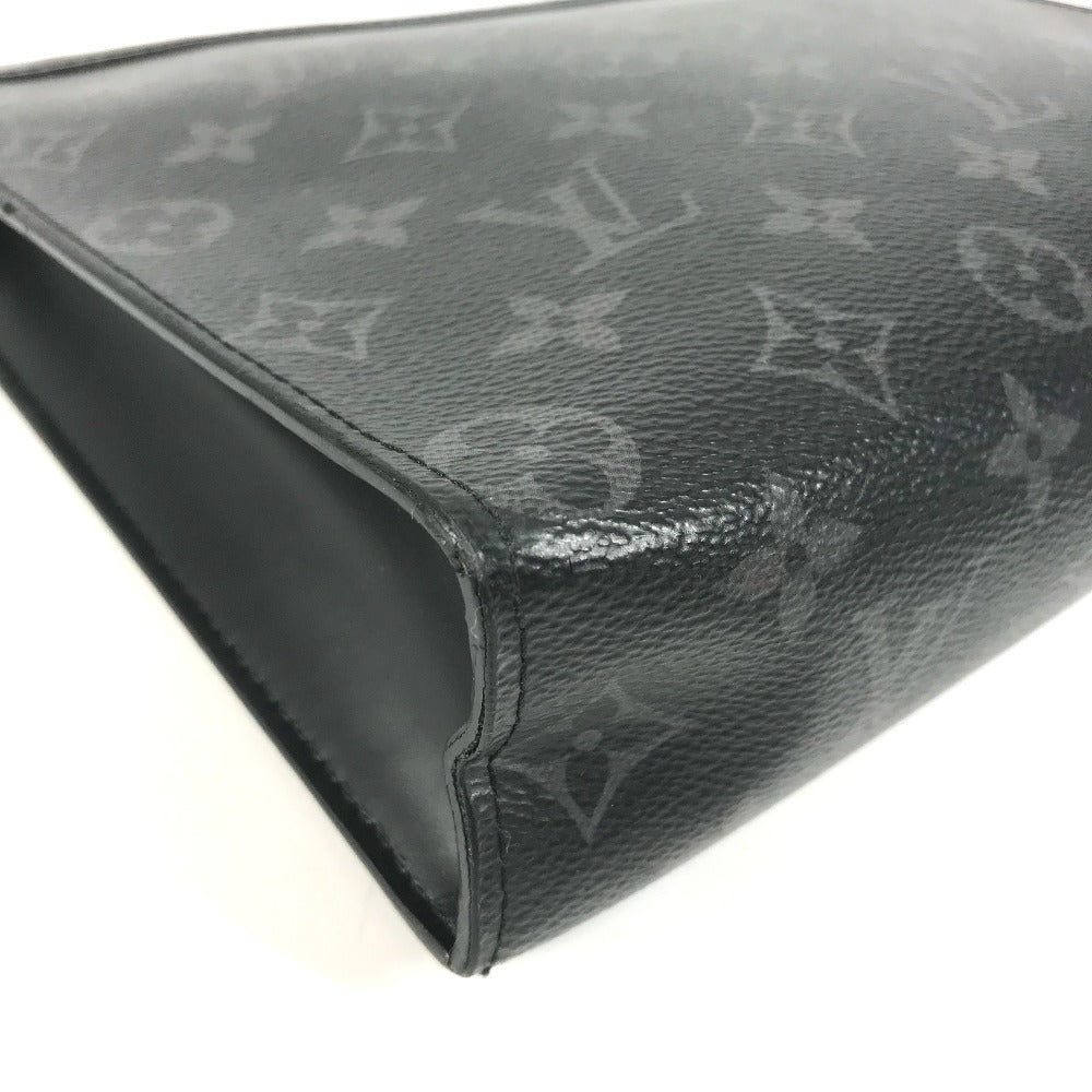 LOUIS VUITTON business bag M61692 Monogram Eclipse Canvas black Monogram Eclipse Pochette Voyage MM