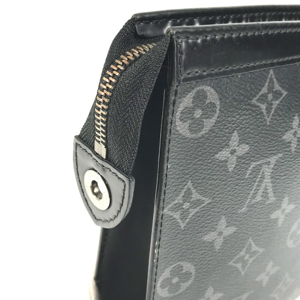 LOUIS VUITTON business bag M61692 Monogram Eclipse Canvas black Monogram Eclipse Pochette Voyage MM