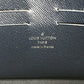 LOUIS VUITTON business bag M33423 Taiga Leather Navy Taiga Pochette Kasai