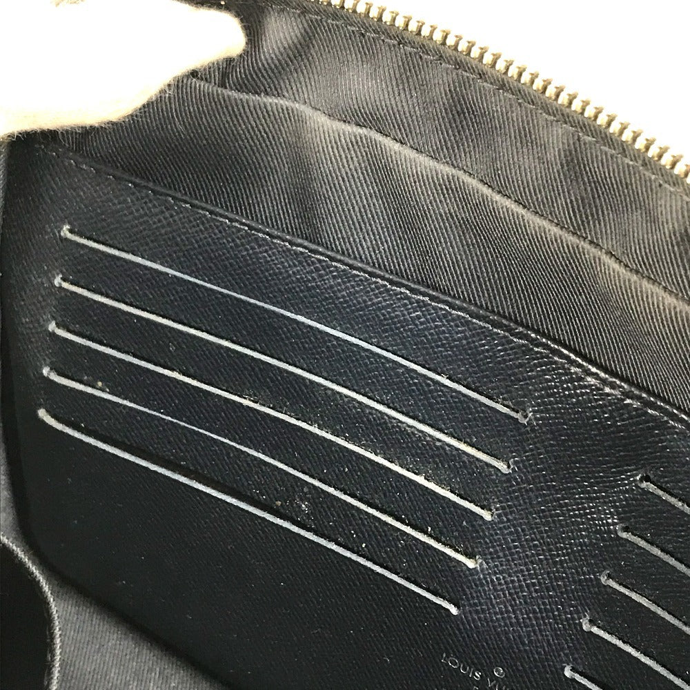 LOUIS VUITTON business bag M33423 Taiga Leather Navy Taiga Pochette Kasai