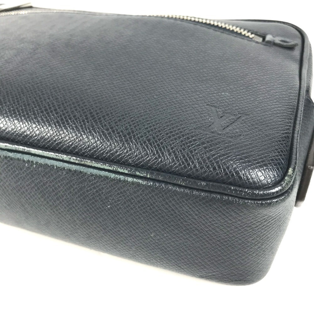 LOUIS VUITTON business bag M33423 Taiga Leather Navy Taiga Pochette Kasai