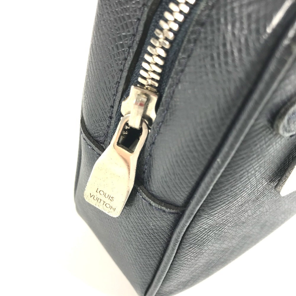 LOUIS VUITTON business bag M33423 Taiga Leather Navy Taiga Pochette Kasai