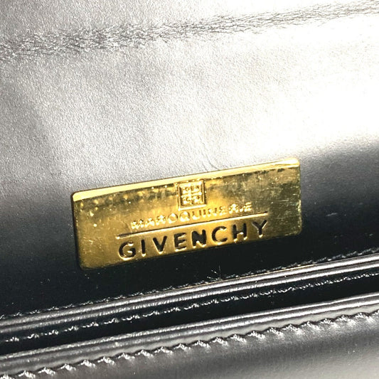 GIVENCHY Handbag leather black vintage logo