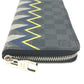 LOUIS VUITTON Long Wallet Purse N61253 Damier Grafitto Canvas black Damier Graphite Karakoram Zippy Wallet Vertical