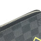 LOUIS VUITTON Long Wallet Purse N61253 Damier Grafitto Canvas black Damier Graphite Karakoram Zippy Wallet Vertical