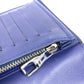 LOUIS VUITTON Long Wallet Purse M81405 leather blue monogram bandana Portefeuille Brazza