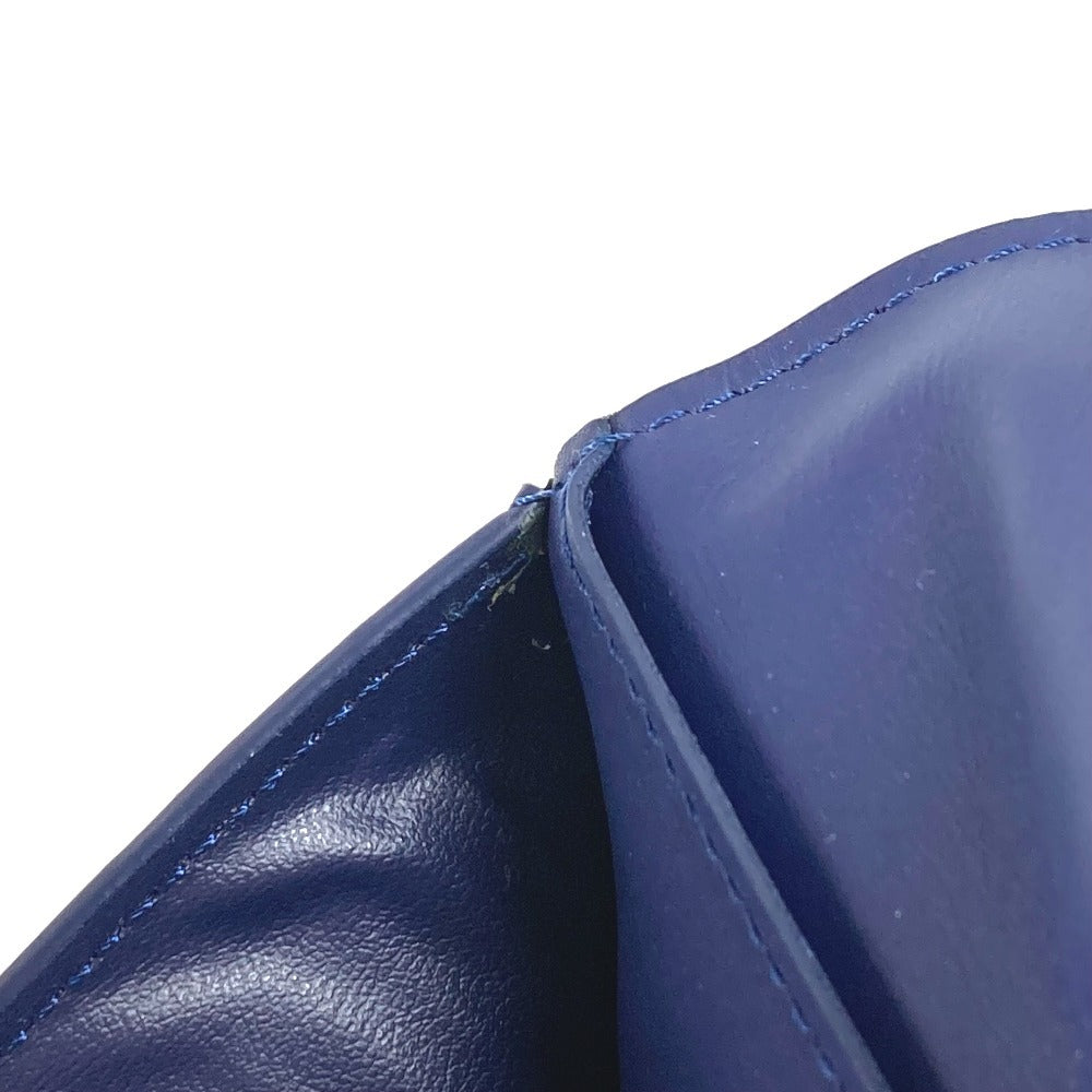 LOUIS VUITTON Long Wallet Purse M81405 leather blue monogram bandana Portefeuille Brazza