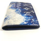 LOUIS VUITTON Long Wallet Purse M81405 leather blue monogram bandana Portefeuille Brazza