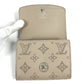 LOUIS VUITTON Folded wallet M62542 monogram mahina leather beige Monogram Mahina Portefeuille Iris Compact