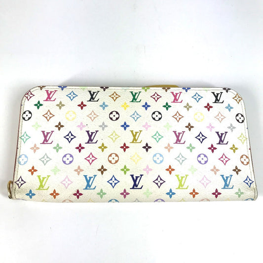 LOUIS VUITTON Long Wallet Purse M93750 Monogram multicolor canvas yellow Monogram multicolor Portefeuille Ansolit