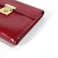 LOUIS VUITTON Trifold wallet M91979 Monogram Vernis Red Monogram Vernis Portefeuille Koala