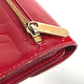 LOUIS VUITTON Trifold wallet M91979 Monogram Vernis Red Monogram Vernis Portefeuille Koala