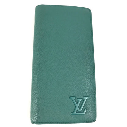 LOUIS VUITTON Long Wallet Purse M82279 leather green LV Aerogram Portefeuille Blaza NM