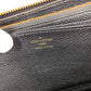 LOUIS VUITTON Long Wallet Purse M61864 Monogram Ann Platt Leather black Monogram Ann Platt Zippy wallet