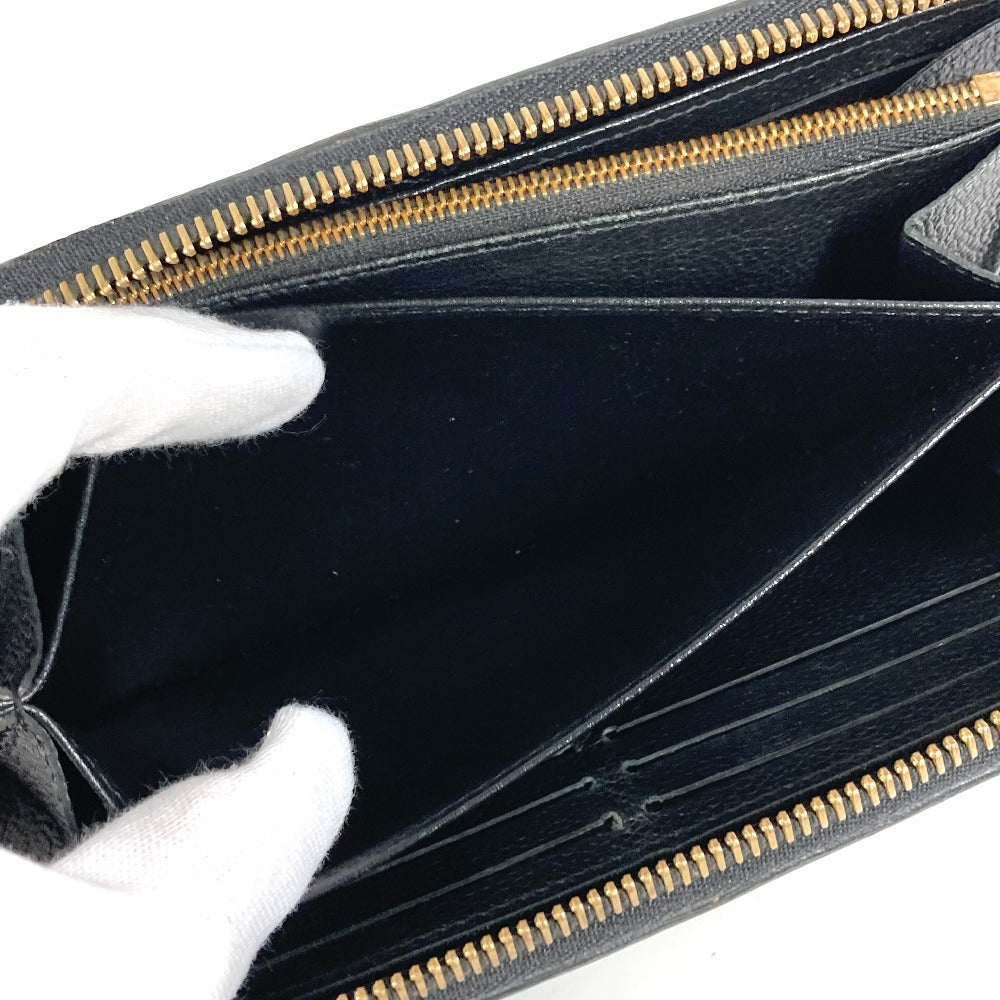 LOUIS VUITTON Long Wallet Purse M61864 Monogram Ann Platt Leather black Monogram Ann Platt Zippy wallet