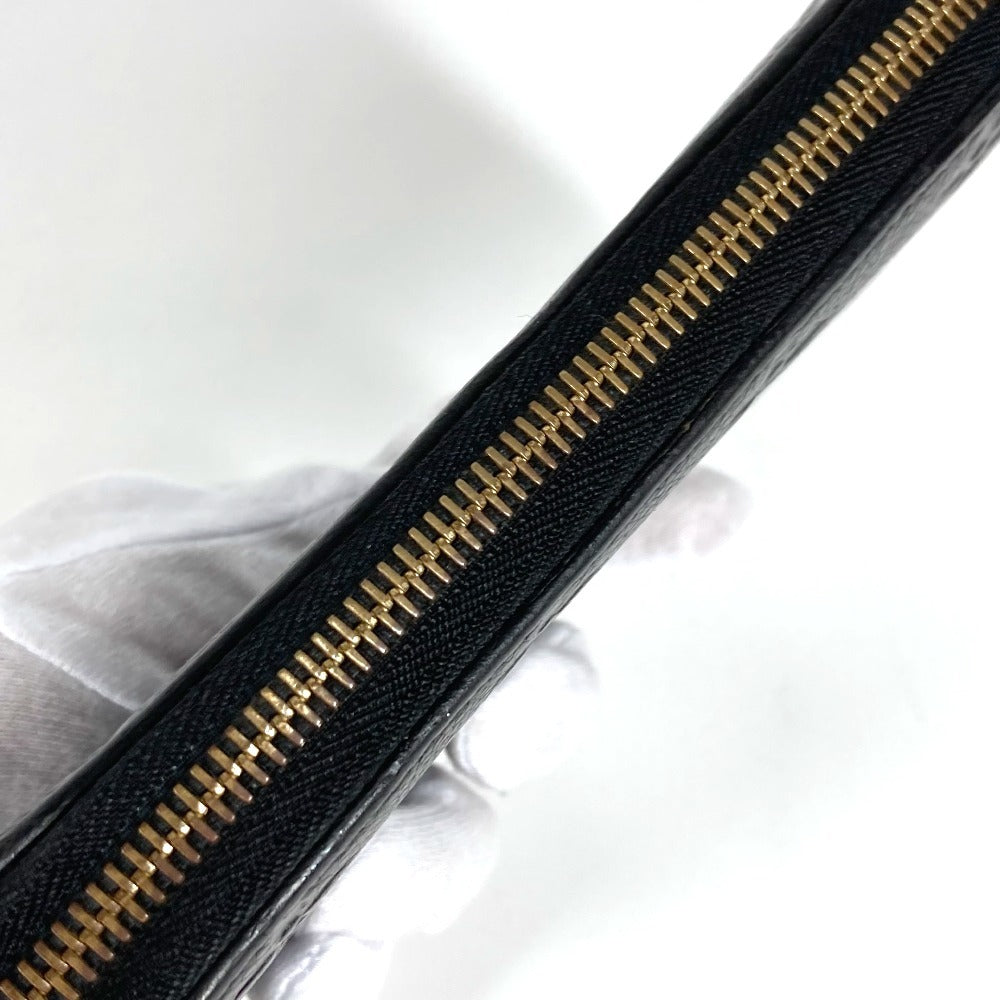 LOUIS VUITTON Long Wallet Purse M61864 Monogram Ann Platt Leather black Monogram Ann Platt Zippy wallet