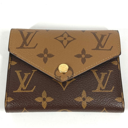 LOUIS VUITTON Trifold wallet M81557 Monogram reverse canvas Brown Monogram reverse Portefeuille Victorine