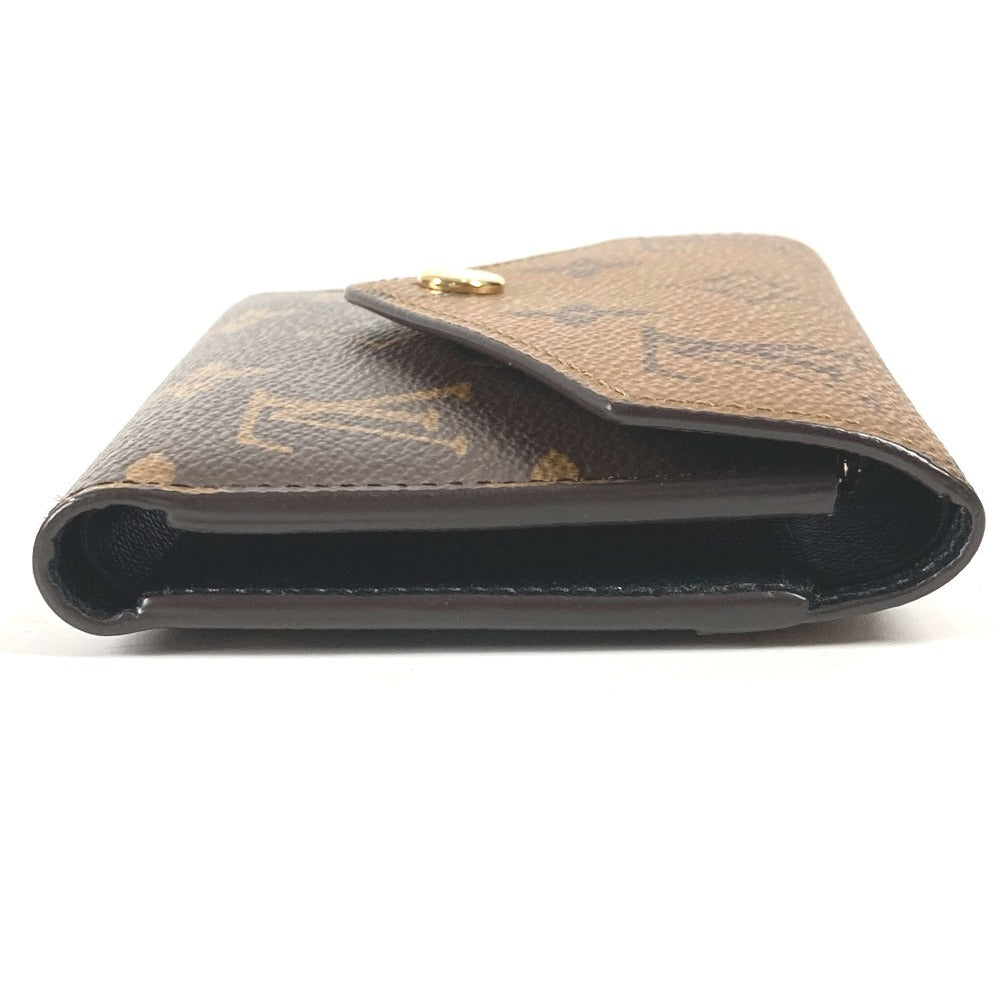 LOUIS VUITTON Trifold wallet M81557 Monogram reverse canvas Brown Monogram reverse Portefeuille Victorine