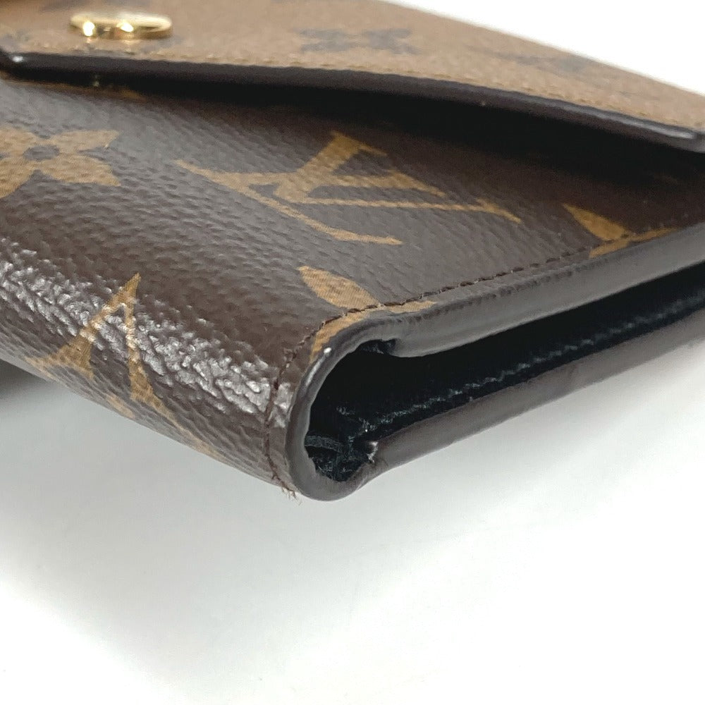 LOUIS VUITTON Trifold wallet M81557 Monogram reverse canvas Brown Monogram reverse Portefeuille Victorine