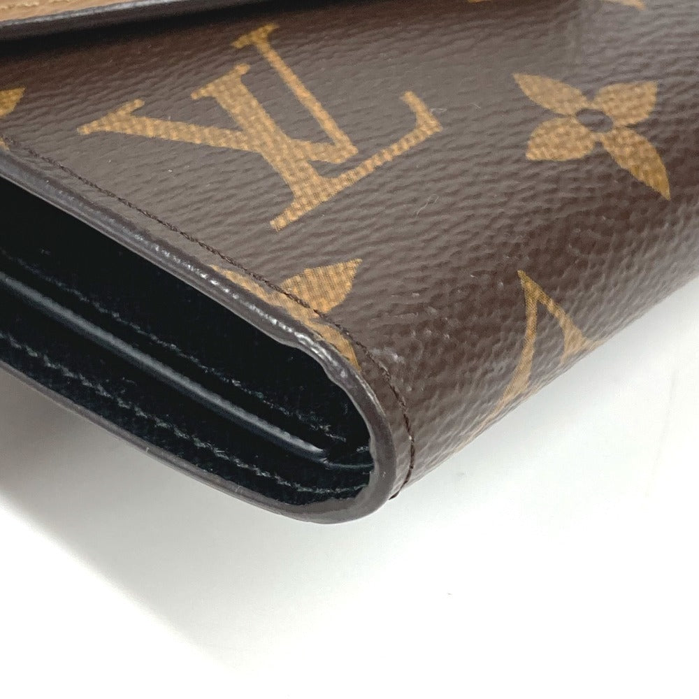 LOUIS VUITTON Trifold wallet M81557 Monogram reverse canvas Brown Monogram reverse Portefeuille Victorine