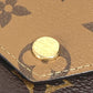 LOUIS VUITTON Trifold wallet M81557 Monogram reverse canvas Brown Monogram reverse Portefeuille Victorine