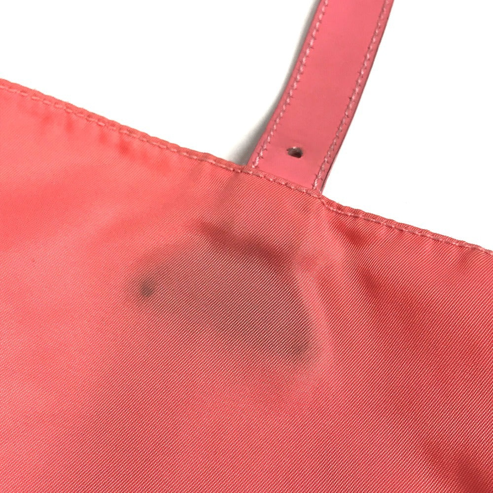 PRADA Shoulder Bag Nylon pink Triangle logo plate