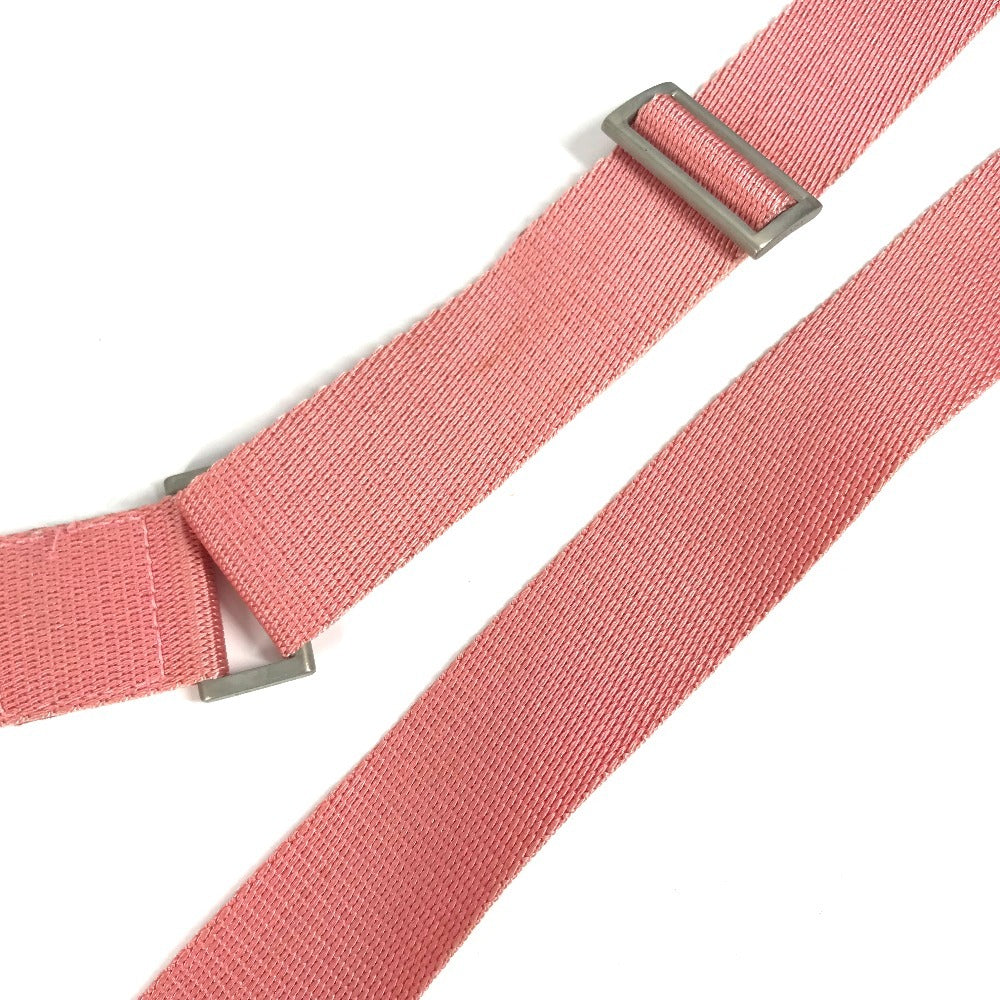 PRADA Shoulder Bag Nylon pink Triangle logo plate