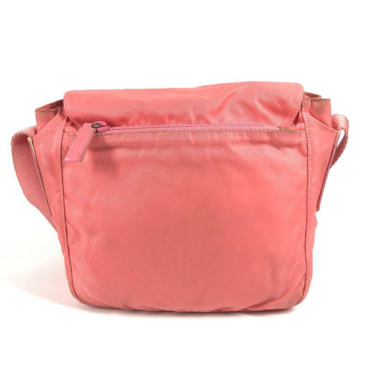 PRADA Shoulder Bag Nylon pink Triangle logo plate