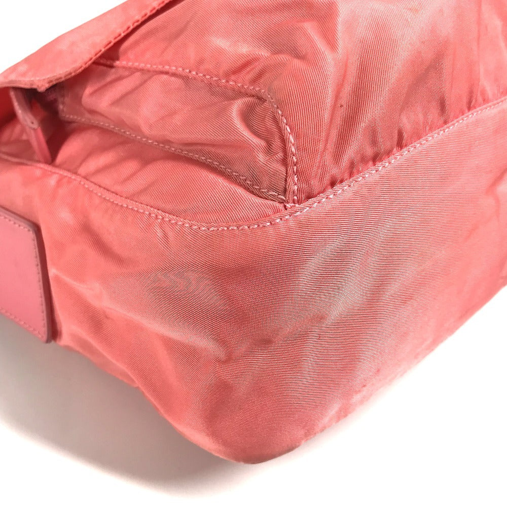 PRADA Shoulder Bag Nylon pink Triangle logo plate