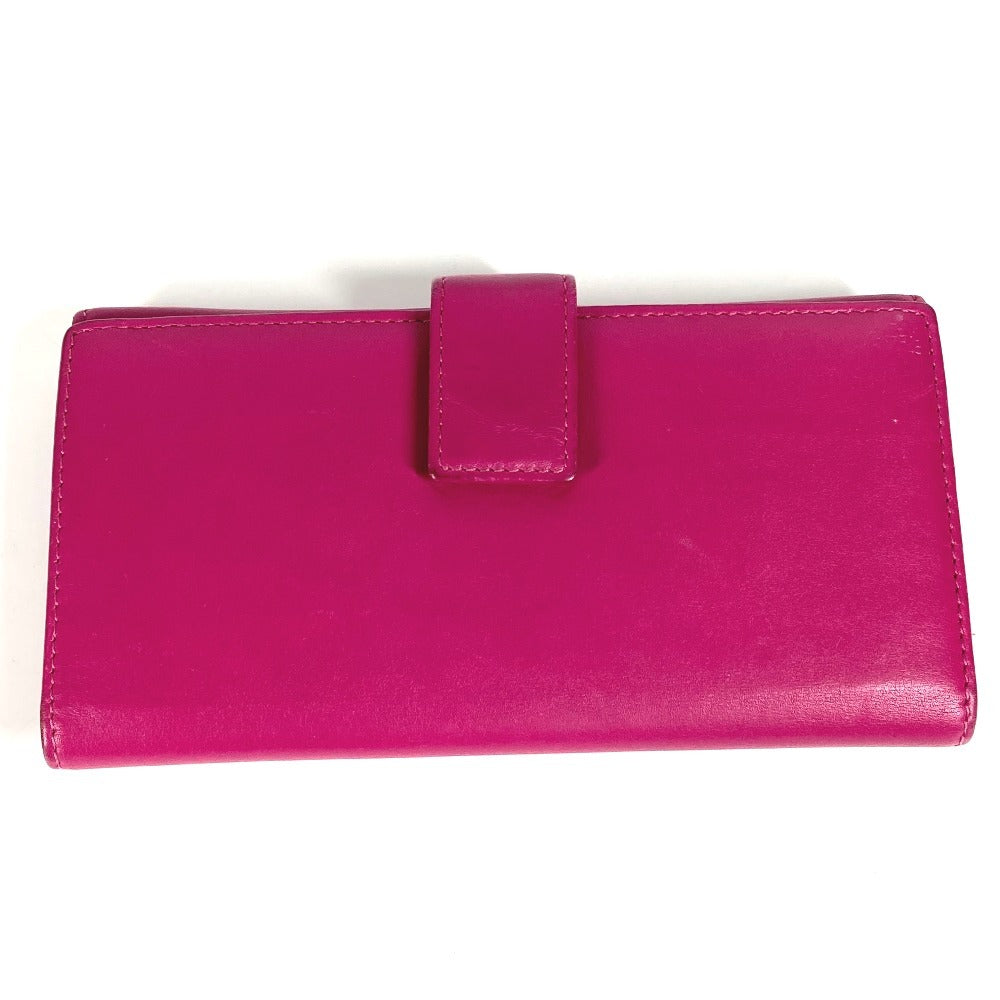 GUCCI Long Wallet Purse 231843 leather Purple pink type Interlocking G studs