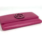 GUCCI Long Wallet Purse 231843 leather Purple pink type Interlocking G studs