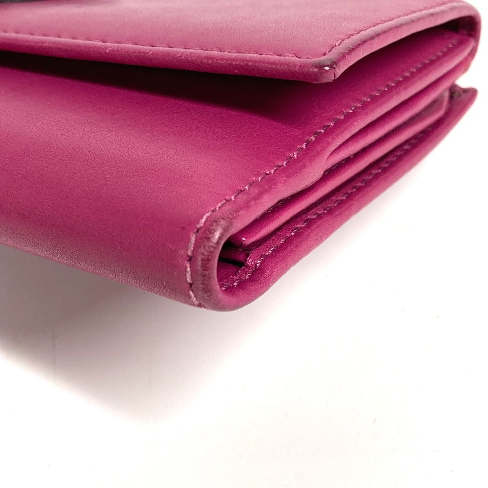 GUCCI Long Wallet Purse 231843 leather Purple pink type Interlocking G studs